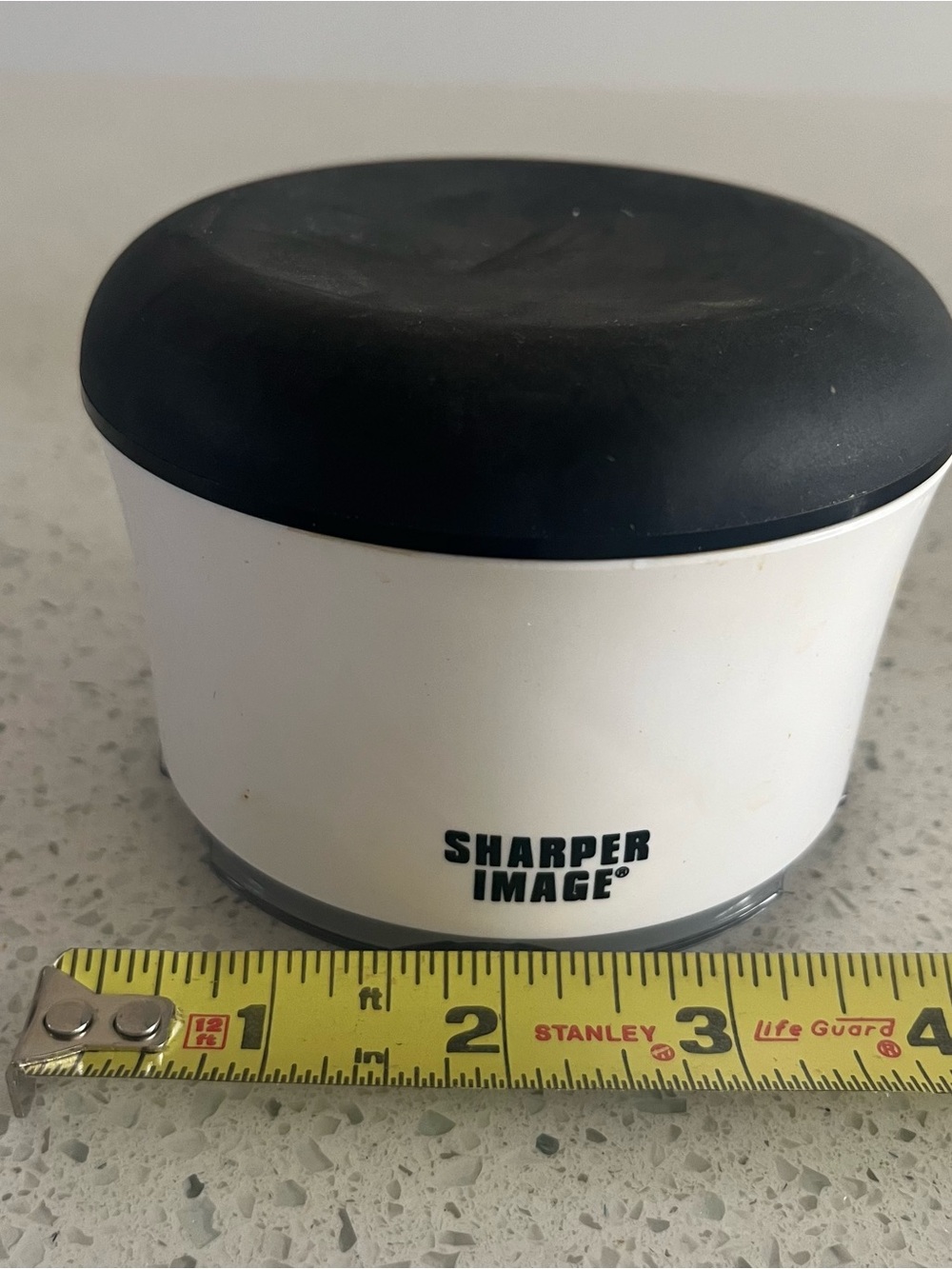 Sharper Image White and Black Compact Nut Chopper